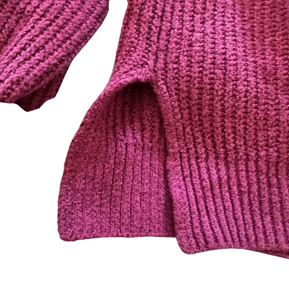 Rachel Zoe Pink Cowl Neck Sweater with Ribbed Knit - Picture 3 of 5